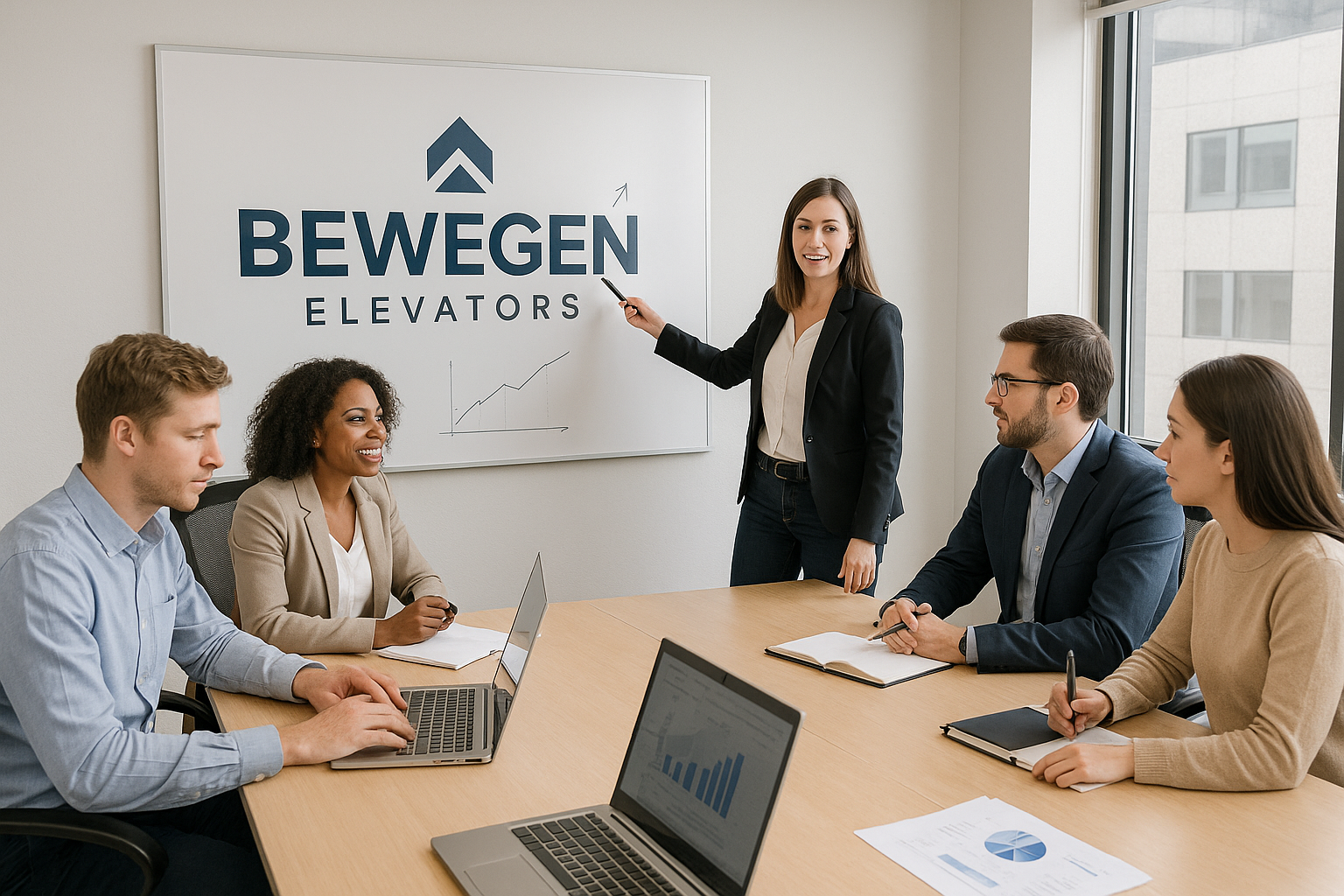 Modern office meeting room